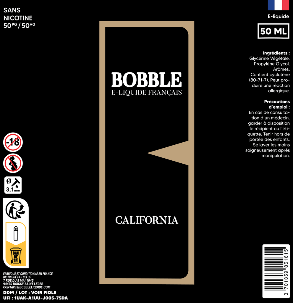 Bobble 50ml - California