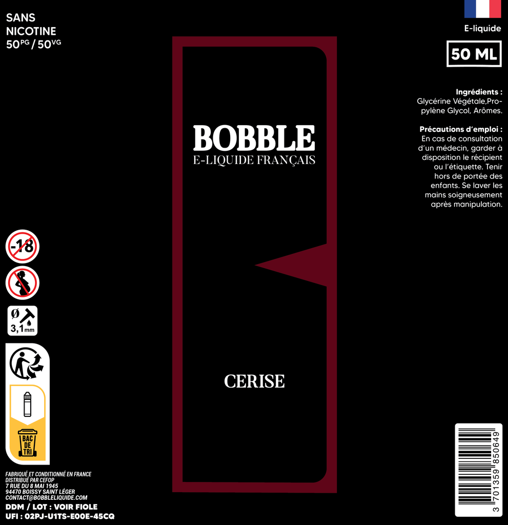 Bobble 50ml - Cerise 