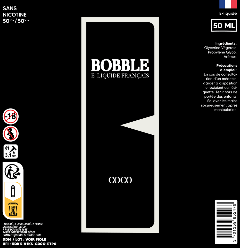 Bobble 50ml - Coco