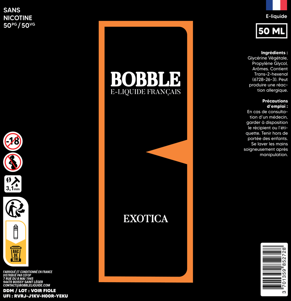 Bobble 50ml - Exotica