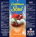 Caribbean Soul 50ml - Fraise Blanche Groseille Grenadine Frais