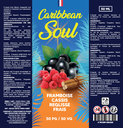Caribbean Soul 50ml - Framboise Cassis Reglisse Frais