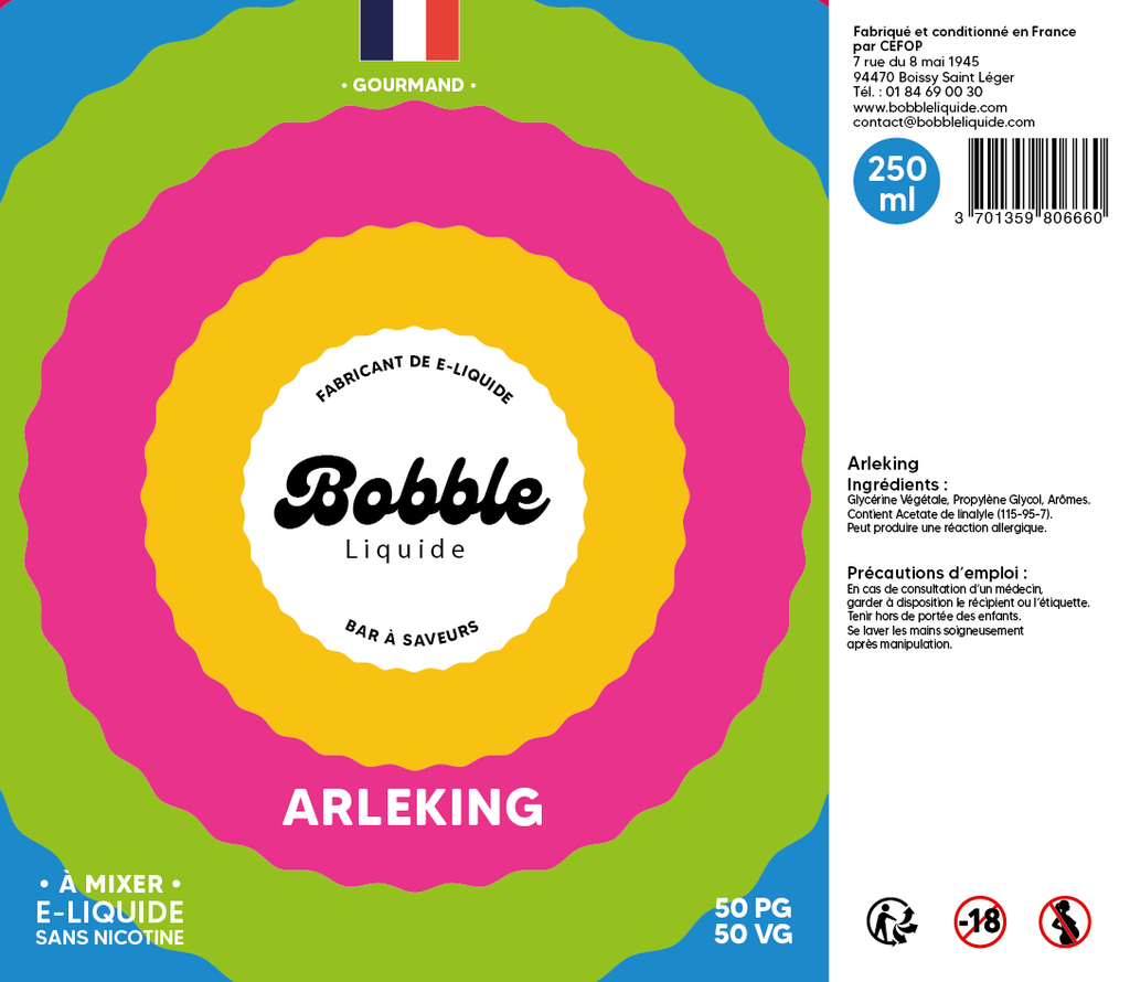 Bobble Bar 250ml Arleking