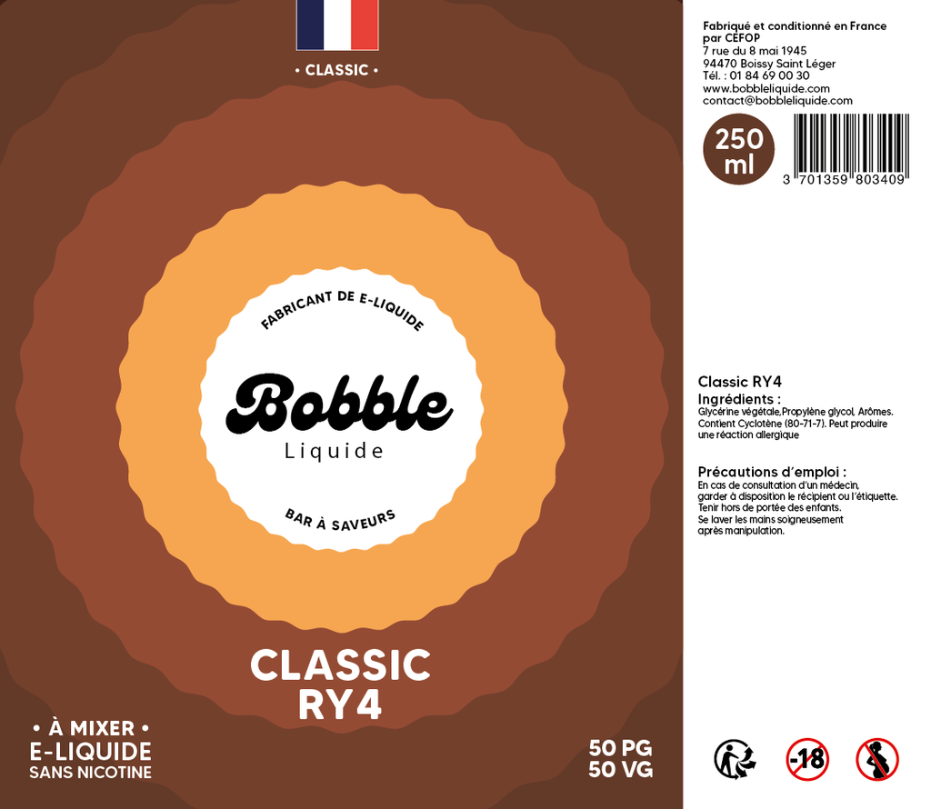 Bobble Bar 250ml Classic RY4