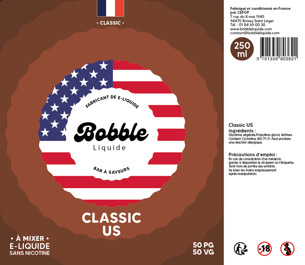 Bobble Bar 250ml Classic US