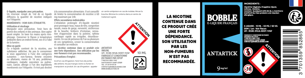 Bobble 10ml - Antartick