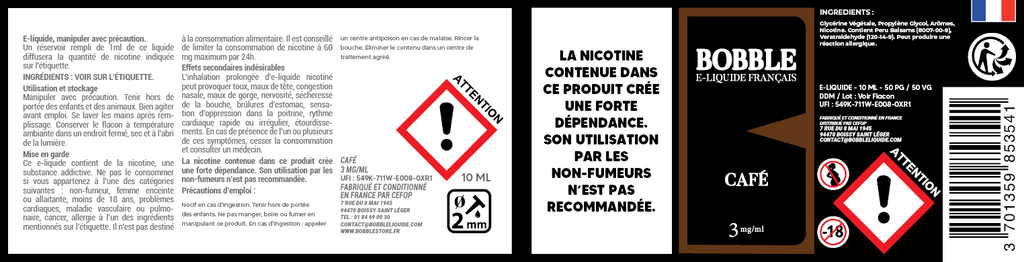 Bobble 10ml - Café 