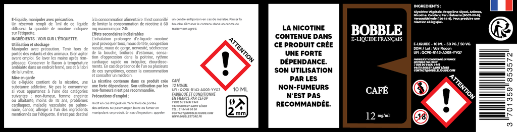 Bobble 10ml - Café 