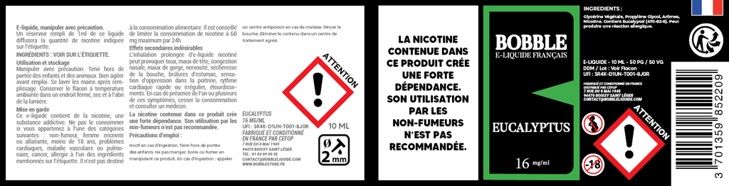 Bobble 10ml - Eucalyptus 