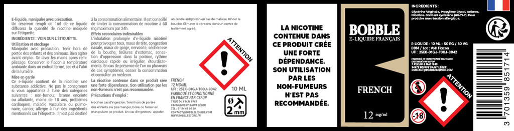 Bobble 10ml - French
