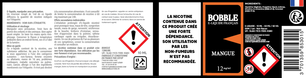 Bobble 10ml - Mangue 