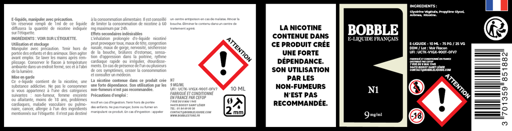 Bobble 10ml - N1