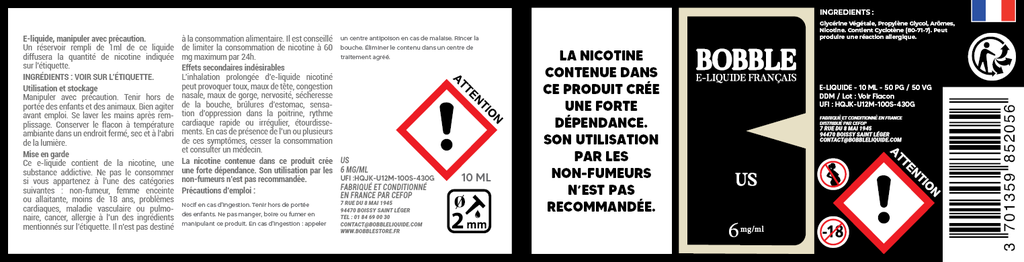 Bobble 10ml - US 