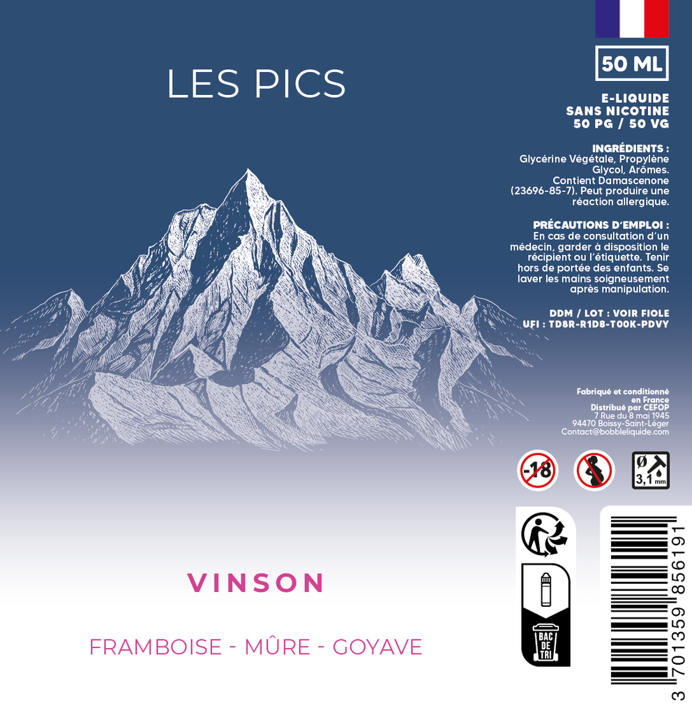 Les Pics 50ml - Vinson