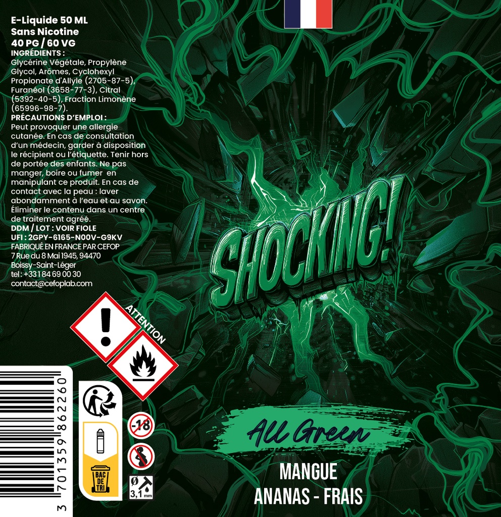 Shocking - All Green 50ml 