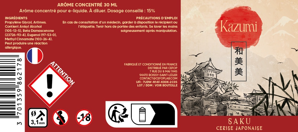 Kazumi 30ml - Saku