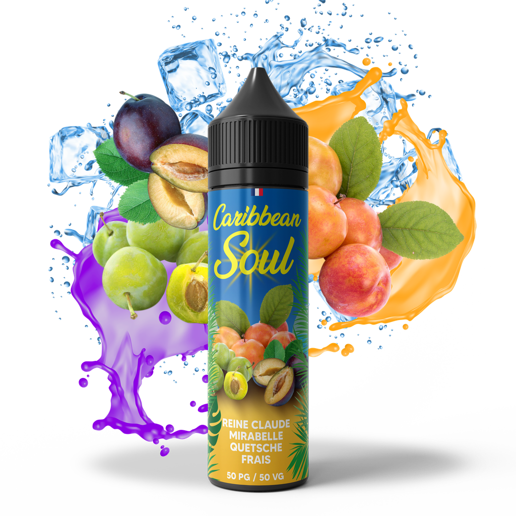 Caribbean Soul 50ml - Reine Claude Mirabelle Quetsche Frais