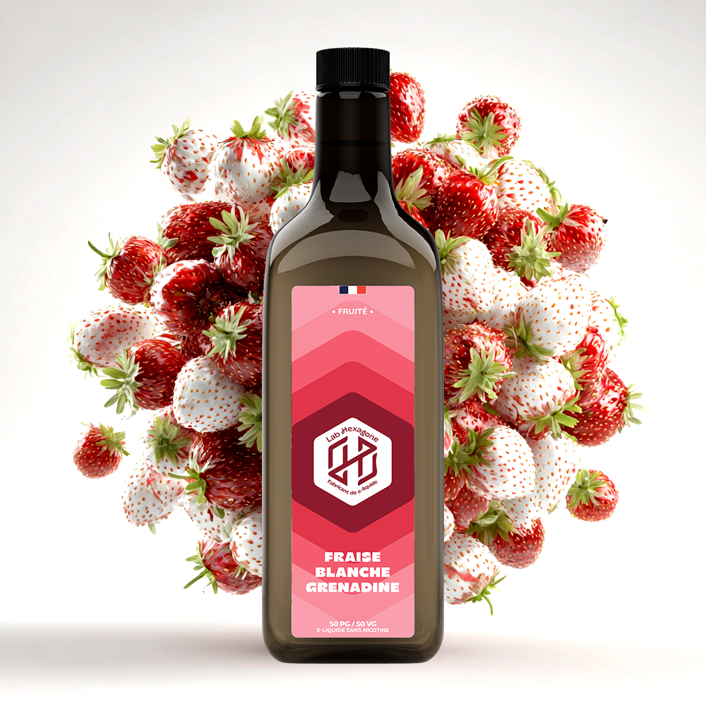 Lab Hexagone - Fraise Blanche Grenadine Frais 1L