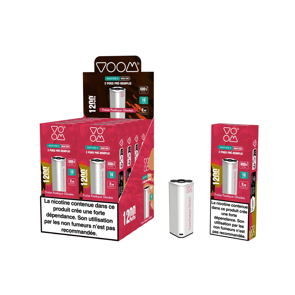 Cartouche Pod 4 Couleur (Boite de 2) - Fraise Pastèque Glacée