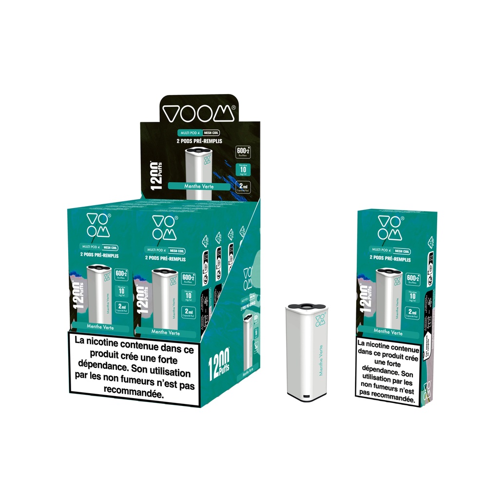 Cartouche Pod 4 Couleurs (Boite de 2) - Menthe Verte